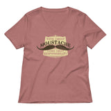 With Great Moustache Women's V-Neck Tee