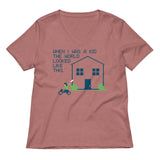 When I Was A Kid The World Women's V-Neck Tee