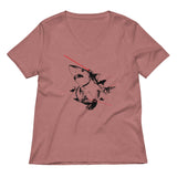 Sharks With Lasers Women's V-Neck Tee