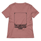 The Greatest Chameleon Ever Women's V-Neck Tee