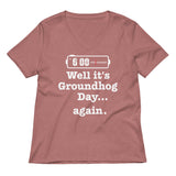 Well It's Groundhog Day Again Women's V-Neck Tee