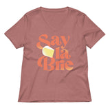 Say La Brie Women's V-Neck Tee