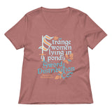 Strange Women Lying In Ponds Sword Distribution Co Women's V-Neck Tee