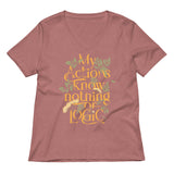 My Actions Know Nothing Of Logic Women's V-Neck Tee