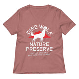 Dire Wolf Nature Preserve Women's V-Neck Tee