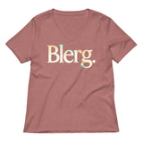 Blerg Women's V-Neck Tee
