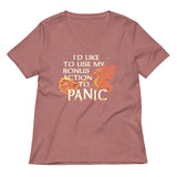 I'd Like To Use My Bonus Action To Panic Women's V-Neck Tee