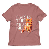 Fear Is The Mind Killer Cat Women's V-Neck Tee