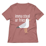 Imma Steal Ur Fries Women's V-Neck Tee