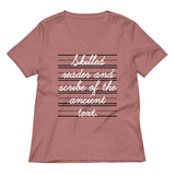 Skilled Reader And Scribe Of The Ancient Text Women's V-Neck Tee
