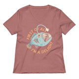 First Of All I'm A Delight Women's V-Neck Tee