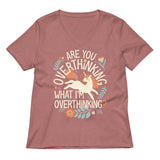 Are You Overthinking What I'm Overthinking? Women's V-Neck Tee