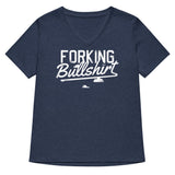 Forking Bullshirt Women's V-Neck Tee