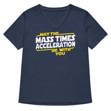 May The Mass x Acceleration Women's V-Neck Tee