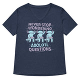 Axolotl Questions Women's V-Neck Tee