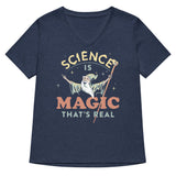 Science Is Magic That's Real Women's V-Neck Tee