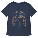 Correlation Does Not Imply Causation Women's V-Neck Tee