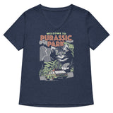 Purassic Park Women's V-Neck Tee