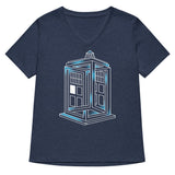Optical Timey Wimey Women's V-Neck Tee