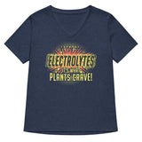 Electrolytes, It's What Plants Crave! Women's V-Neck Tee