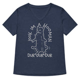 Look I'm A Hooman Women's V-Neck Tee
