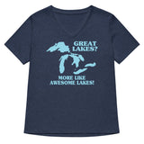 Great Lakes? Women's V-Neck Tee