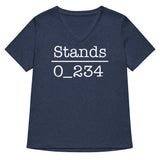 No 1 Under Stands Women's V-Neck Tee