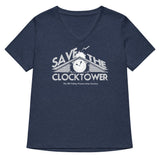 Save The Clocktower Women's V-Neck Tee