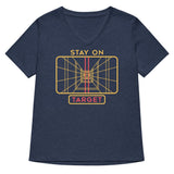 Stay On Target Women's V-Neck Tee