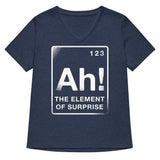 The Element Of Surprise Women's V-Neck Tee