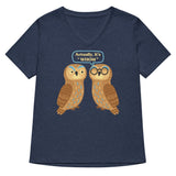 Actually, It's Whom Women's V-Neck Tee