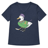 Mighty Duck Women's V-Neck Tee