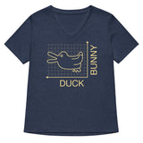 Duck Or Bunny Women's V-Neck Tee