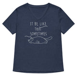 It Be Like That Sometimes Women's V-Neck Tee