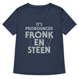 It's Pronounced Fronk-En-Steen Women's V-Neck Tee