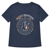 Music Festival Women's V-Neck Tee