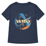 Who Space Administration Women's V-Neck Tee