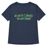6 Out Of 7 Dwarfs Women's V-Neck Tee