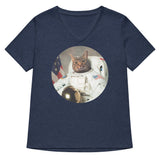 Astrocat Women's V-Neck Tee