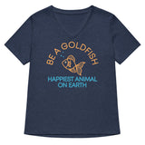 Be A Goldfish Women's V-Neck Tee