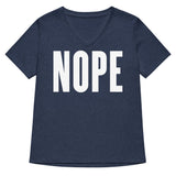 Nope Women's V-Neck Tee