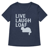 Live Laugh Loaf Women's V-Neck Tee