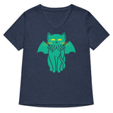 Cathulhu Women's V-Neck Tee