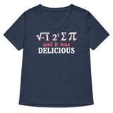 I Ate Sum Pi Women's V-Neck Tee