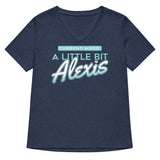 A Little Bit Alexis Women's V-Neck Tee