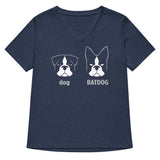Batdog Women's V-Neck Tee
