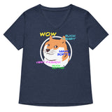 Doge Shirt Women's V-Neck Tee