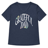 Grateful Dad Women's V-Neck Tee