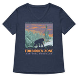 Forbidden Zone National Monument Women's V-Neck Tee