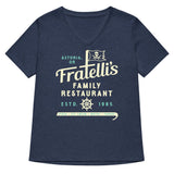 Fratelli's Family Restaurant Women's V-Neck Tee